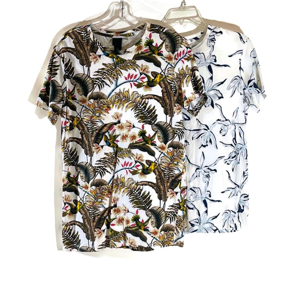 H&M Multicolored Floral T-Shirts